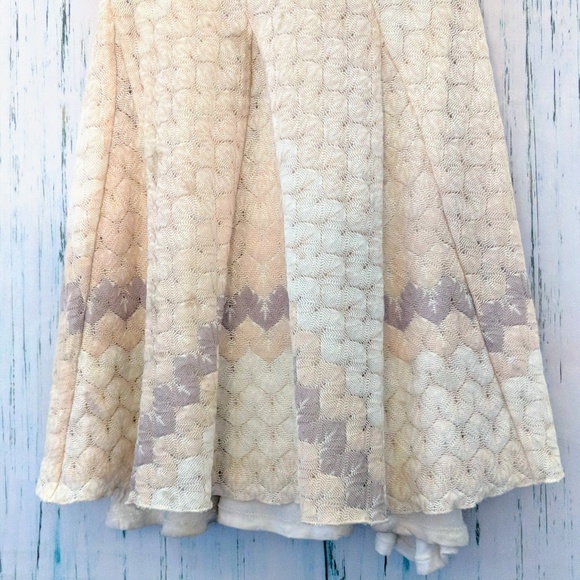 3/$20 Free People Geometric Knit Skater Dress - Picture 6 of 6